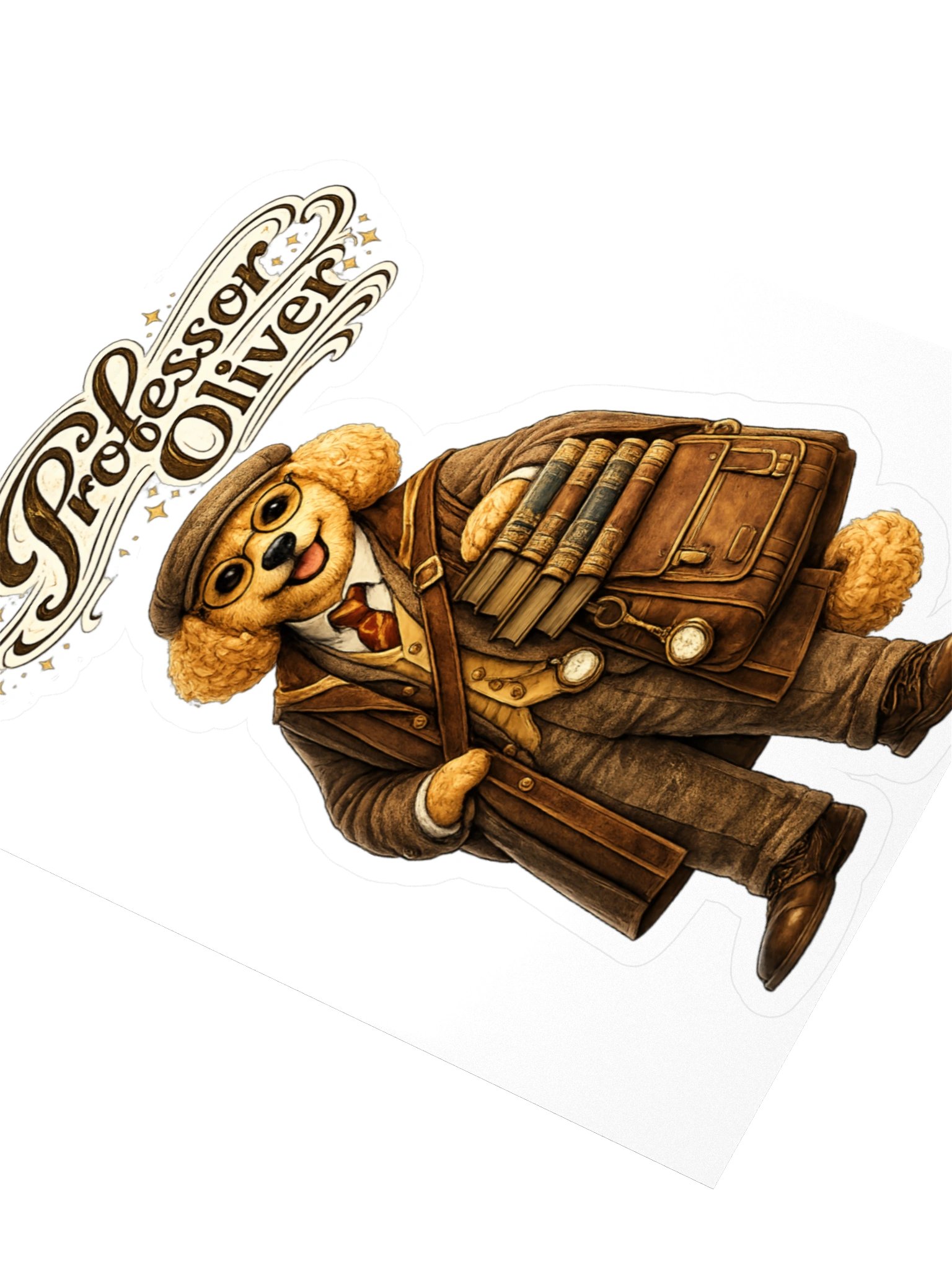Professor Oliver Dog Kiss Cut Sticker product image (3)