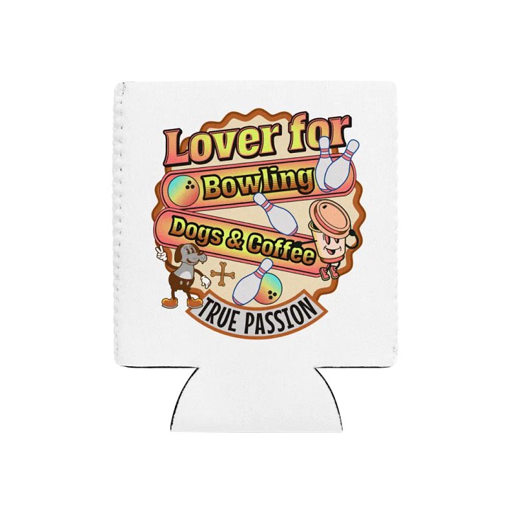 Lover For Dogs Coffee Bowling Can Cooler product image (1)