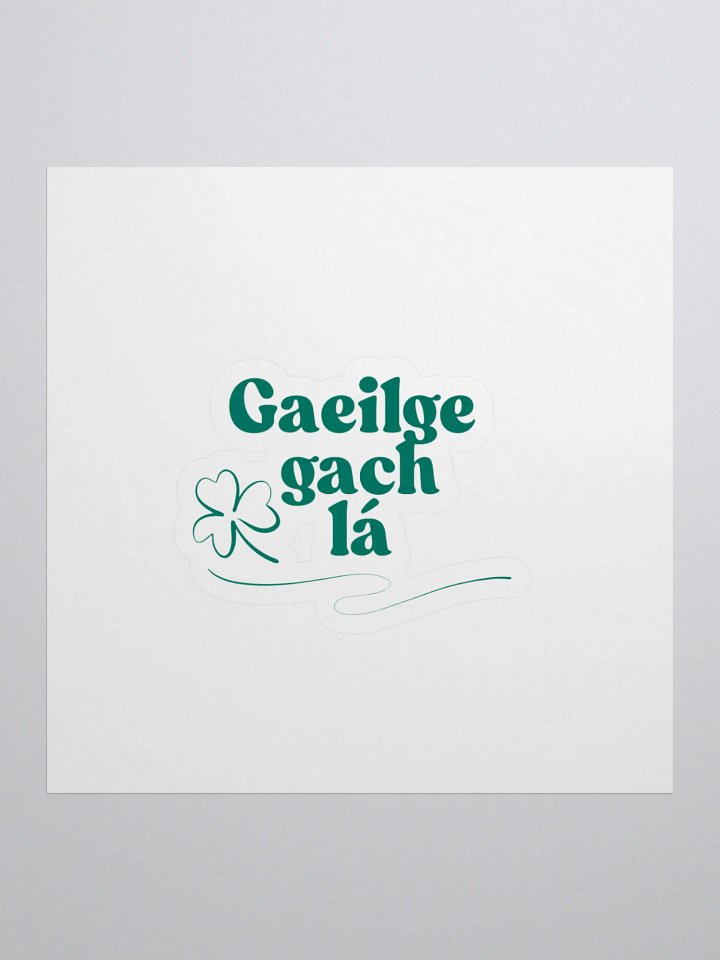 Gaeilge Gach Lá Sticker product image (1)