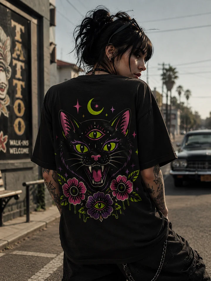 Acid Occult Cat Tee product image (1)