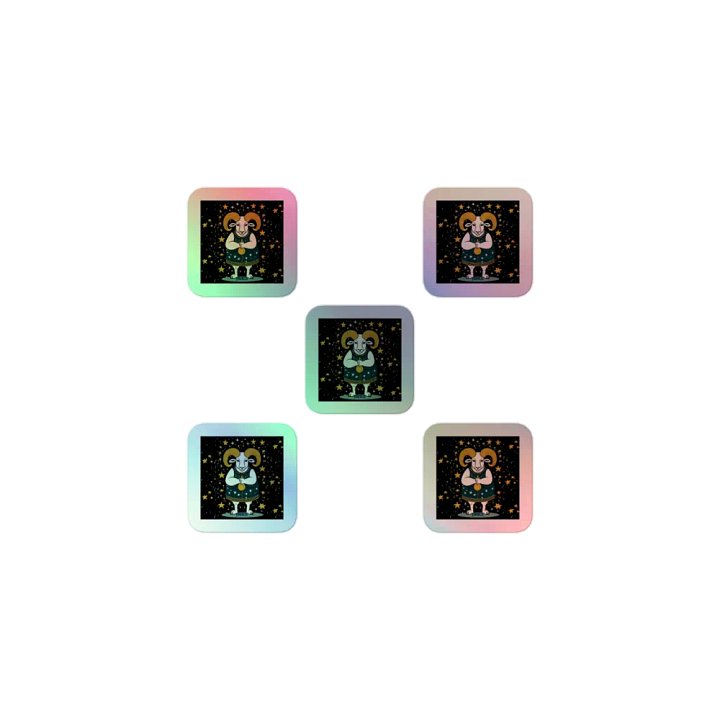 Aries 2025, Adorable Ram, Holo Sticker Pack product image (1)