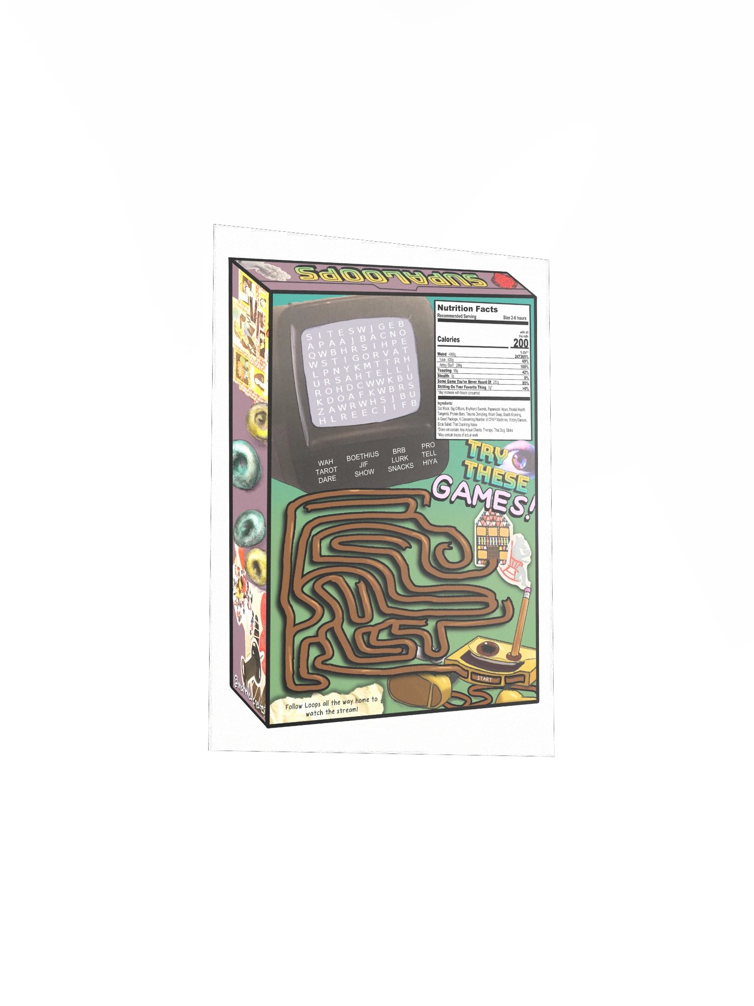 Supa Cereal Box Back Print product image (24)