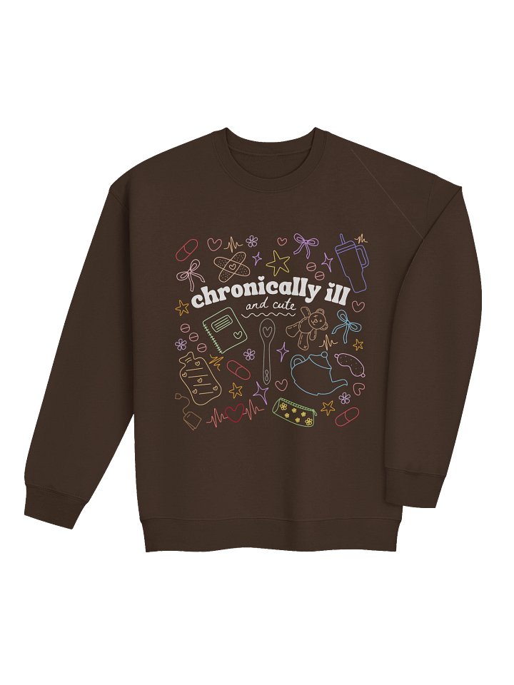 Chronically Ill and Cute Sweatshirt - Rainbow product image (9)