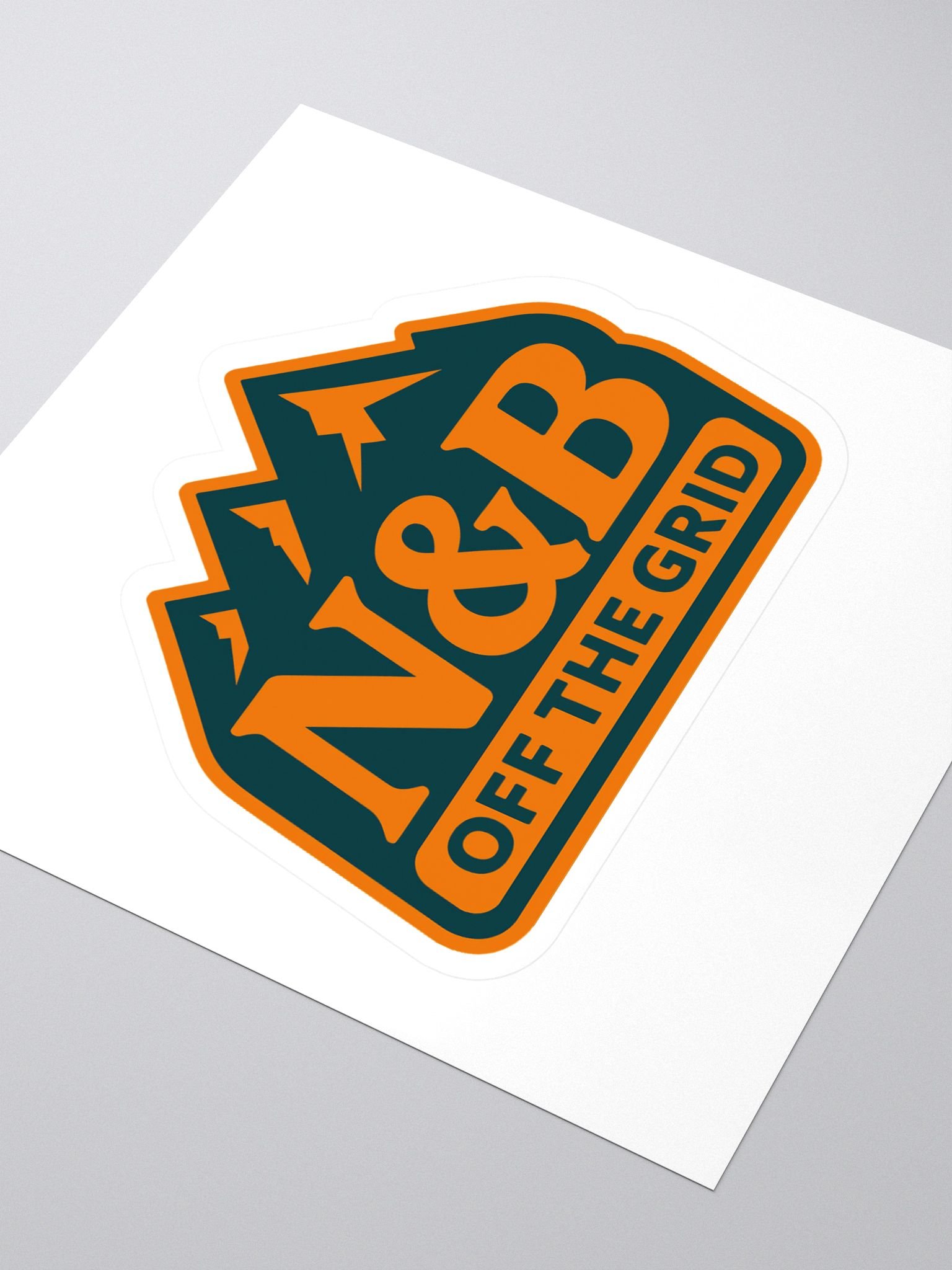 N&B Off the Grid Orange/Blue Large Sticker product image (3)