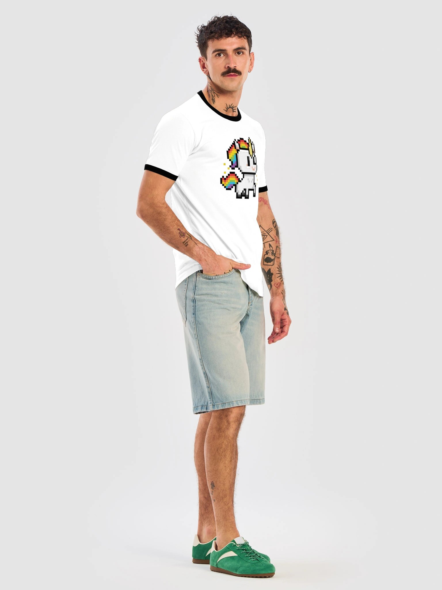 Stylish Unicorn Questie Ringer Tee - Unisex product image (7)