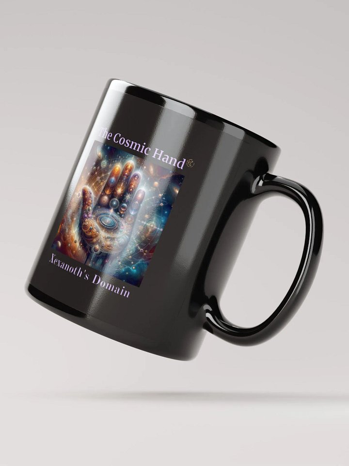 The Cosmic Hand | Black Glossy Mug product image (4)