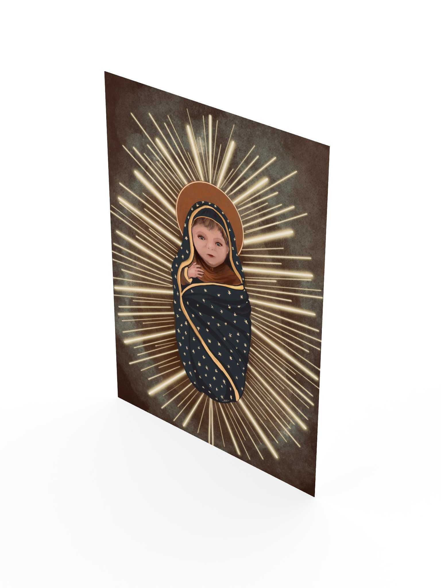 Infant Mary Art Print | Fine Art Digital Painting ( Frame not included) product image (3)