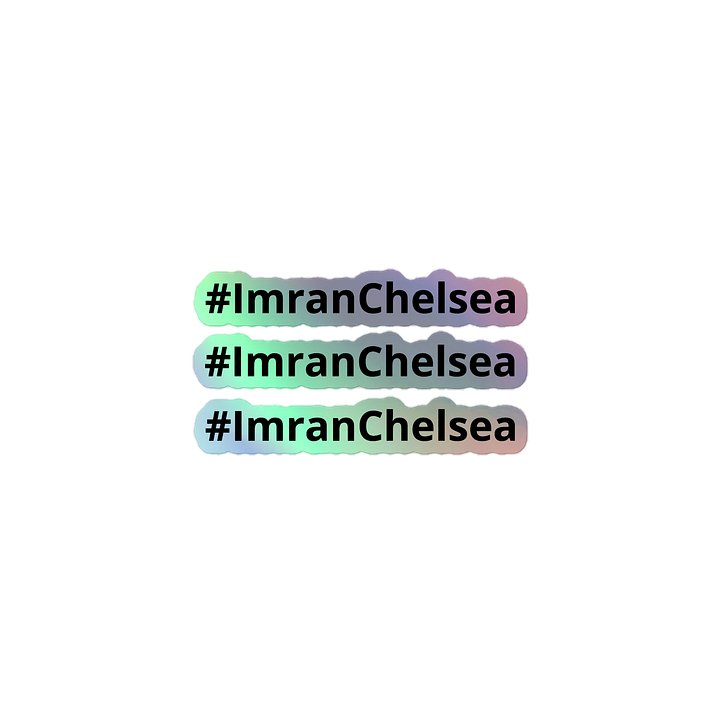 #ImranChelsea Sticker Sheet - Holographic (3 Pack) product image (1)