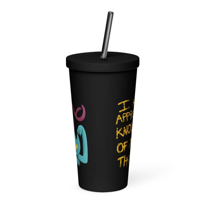 Demon Cat Insulated Tumbler with a Straw - Multicolor product image (2)