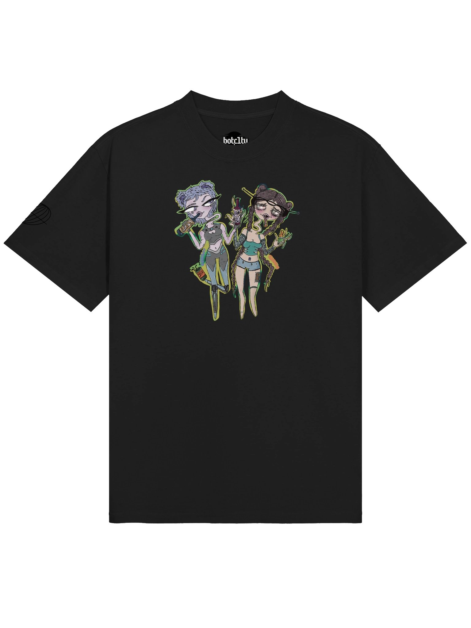 BEARBOT X SAHPHIE ● Oversized Faded Tee product image (1)