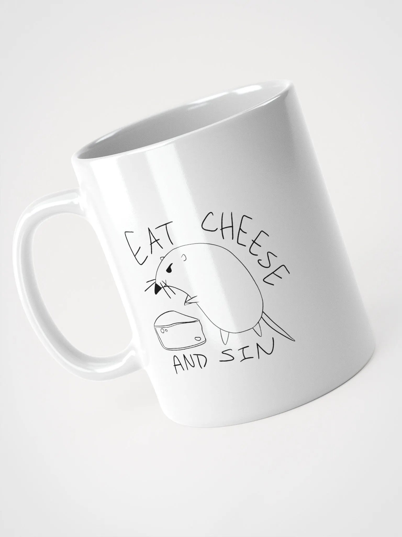 Eat Cheese and Sin Mug product image (3)