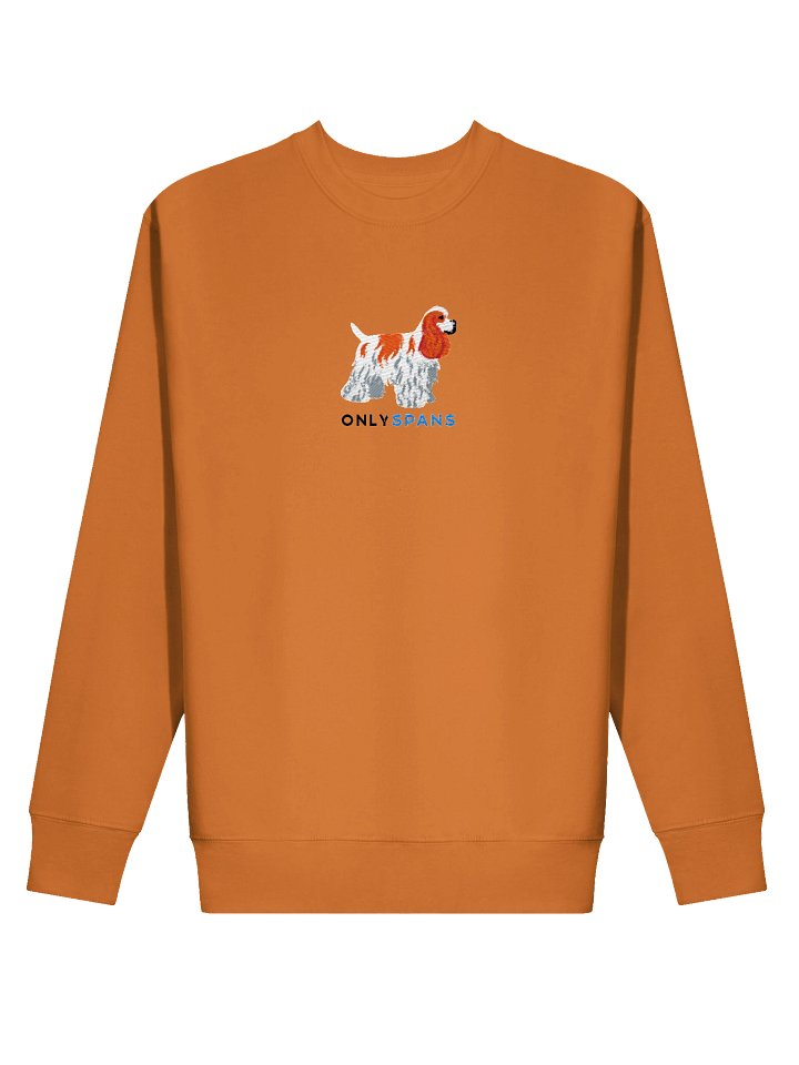 Only Spans Sweatshirt (Embroidered) of an American Cocker Spaniel(Parti Red and White) product image (9)