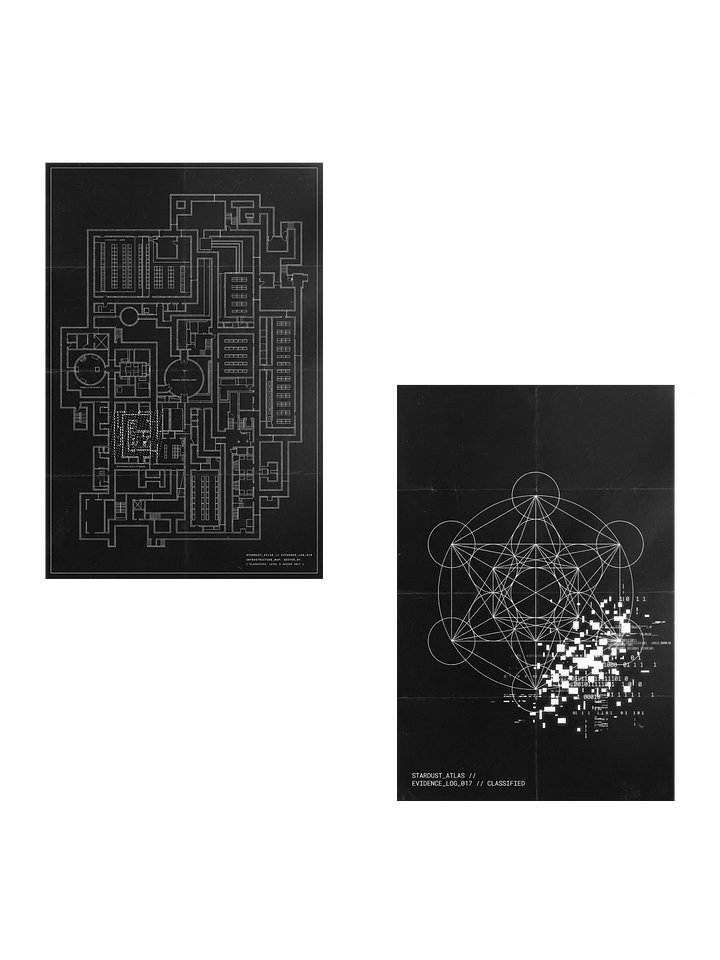 // HARDWARE_SYNC // DUAL_BLUEPRINT_KIT - Simulation Theory Poster Set product image (2)