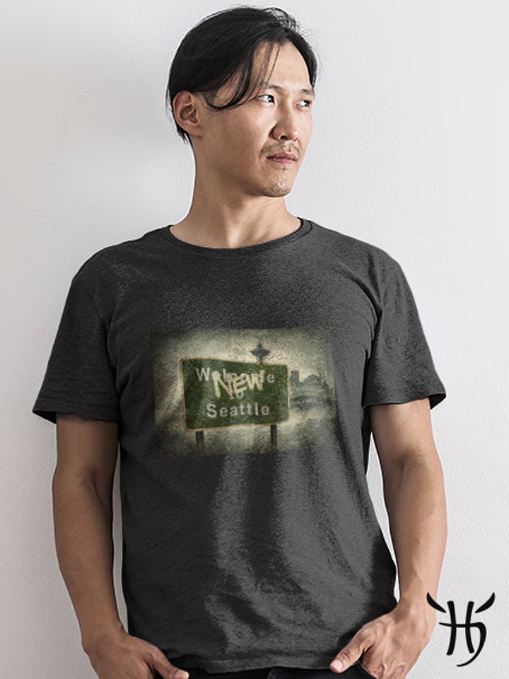 New Seattle Post-Apocalyptic Shirt | Dystopian Urban Decay Graphic Tee product image (2)