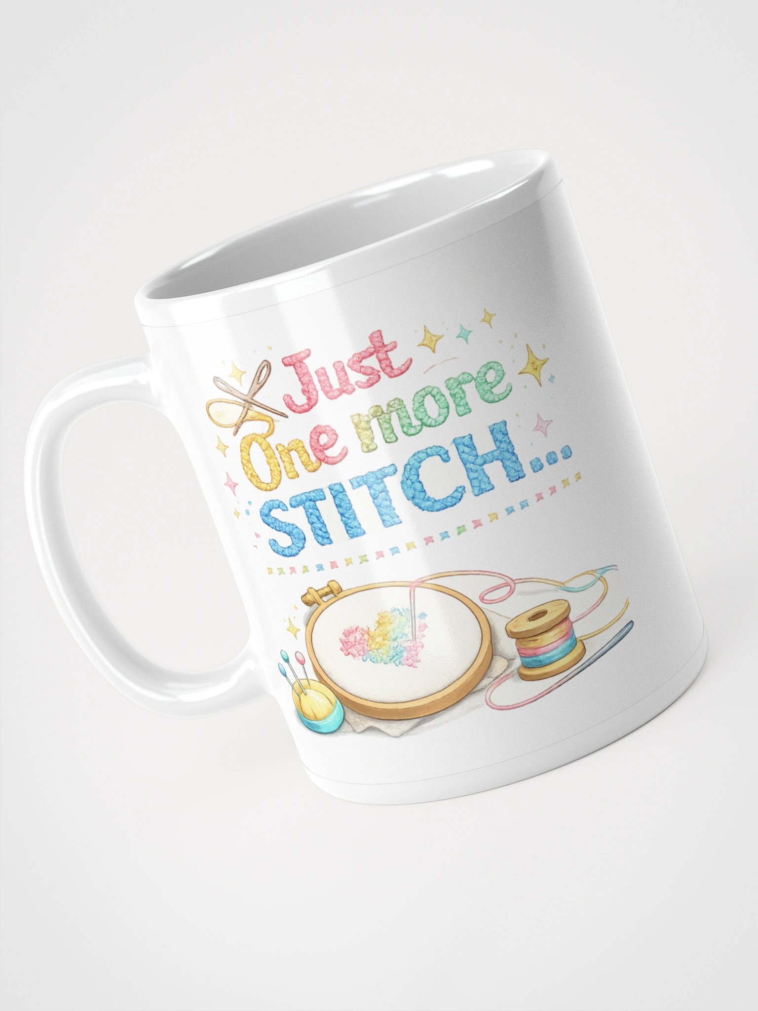 Just one more stitch Mug product image (1)