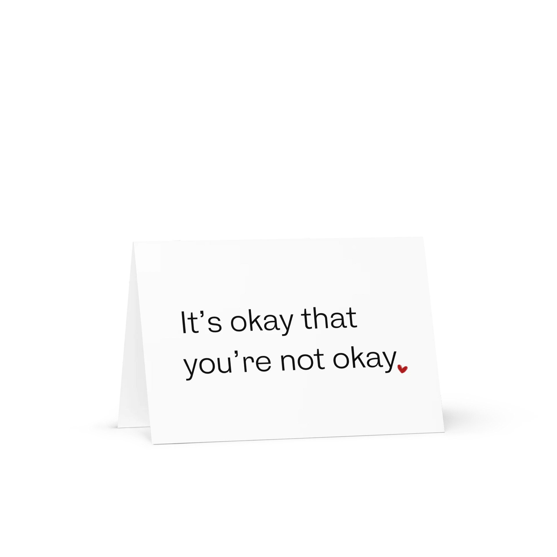 IT'S OKAY THAT YOU'RE NOT OKAY Notecard product image (1)