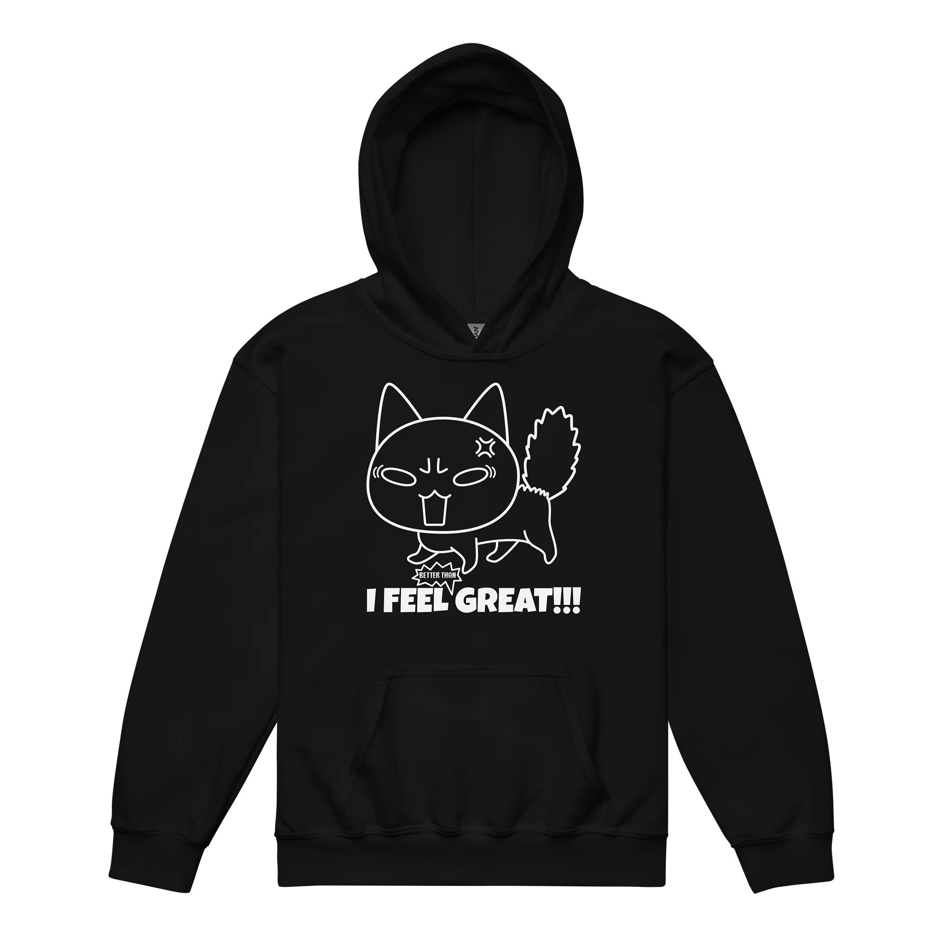 Ironic Emotional Expression - Unisex Youth Hoodie product image (1)