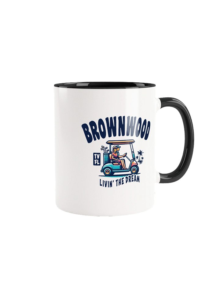 Brownwood TV Florida USA Fun Golf Cart Design Coffee Mug product image (1)