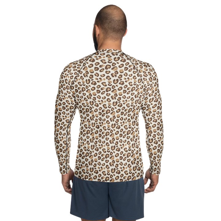 Stylish Leopard Print Rash Guard for Men’s Activewear product image (2)