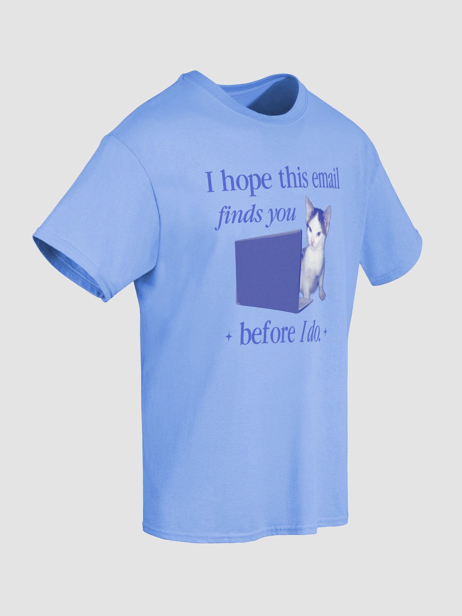 I hope this email finds you before I do - cat T-shirt product image (54)