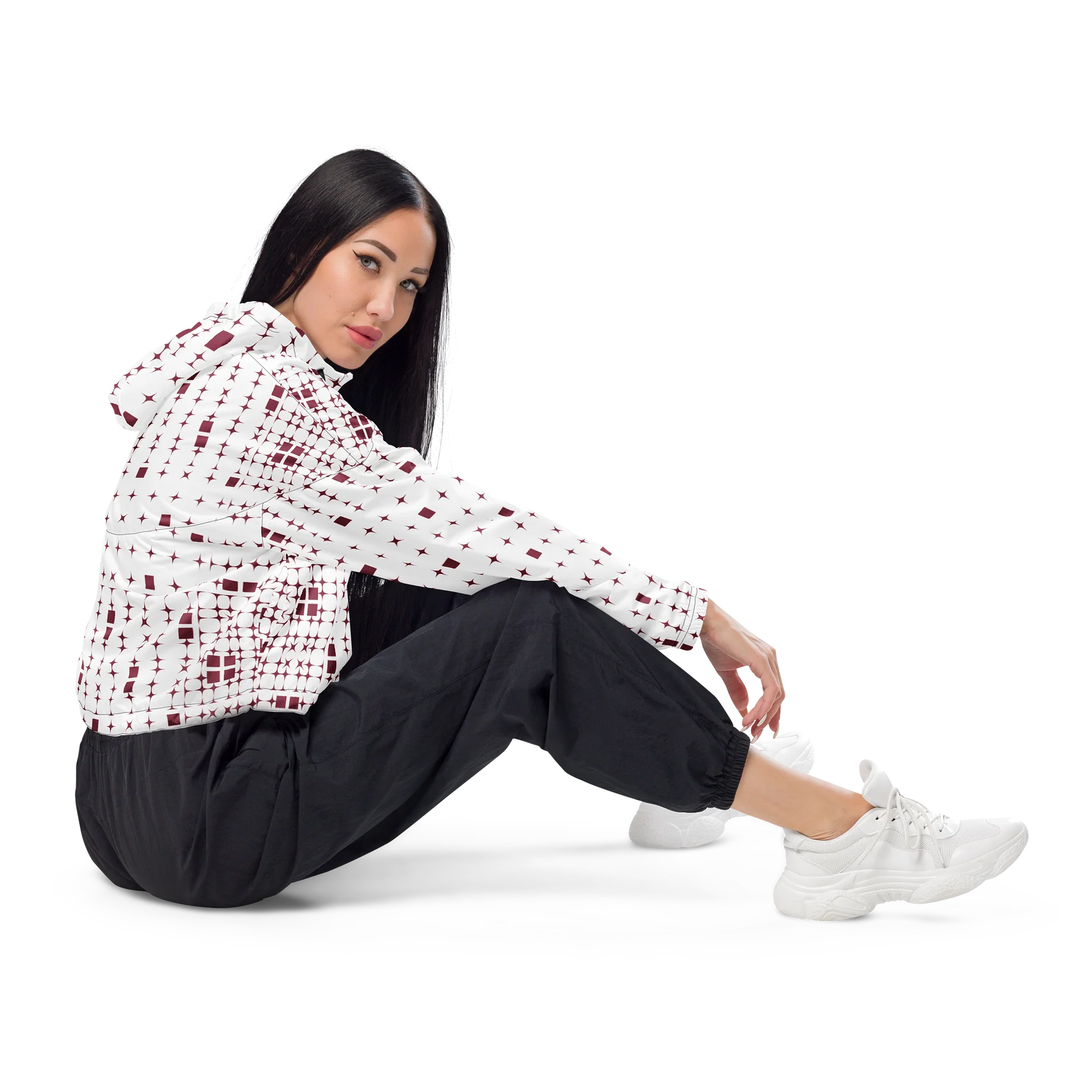 Glitch Pulse Cropped Windbreaker product image (6)