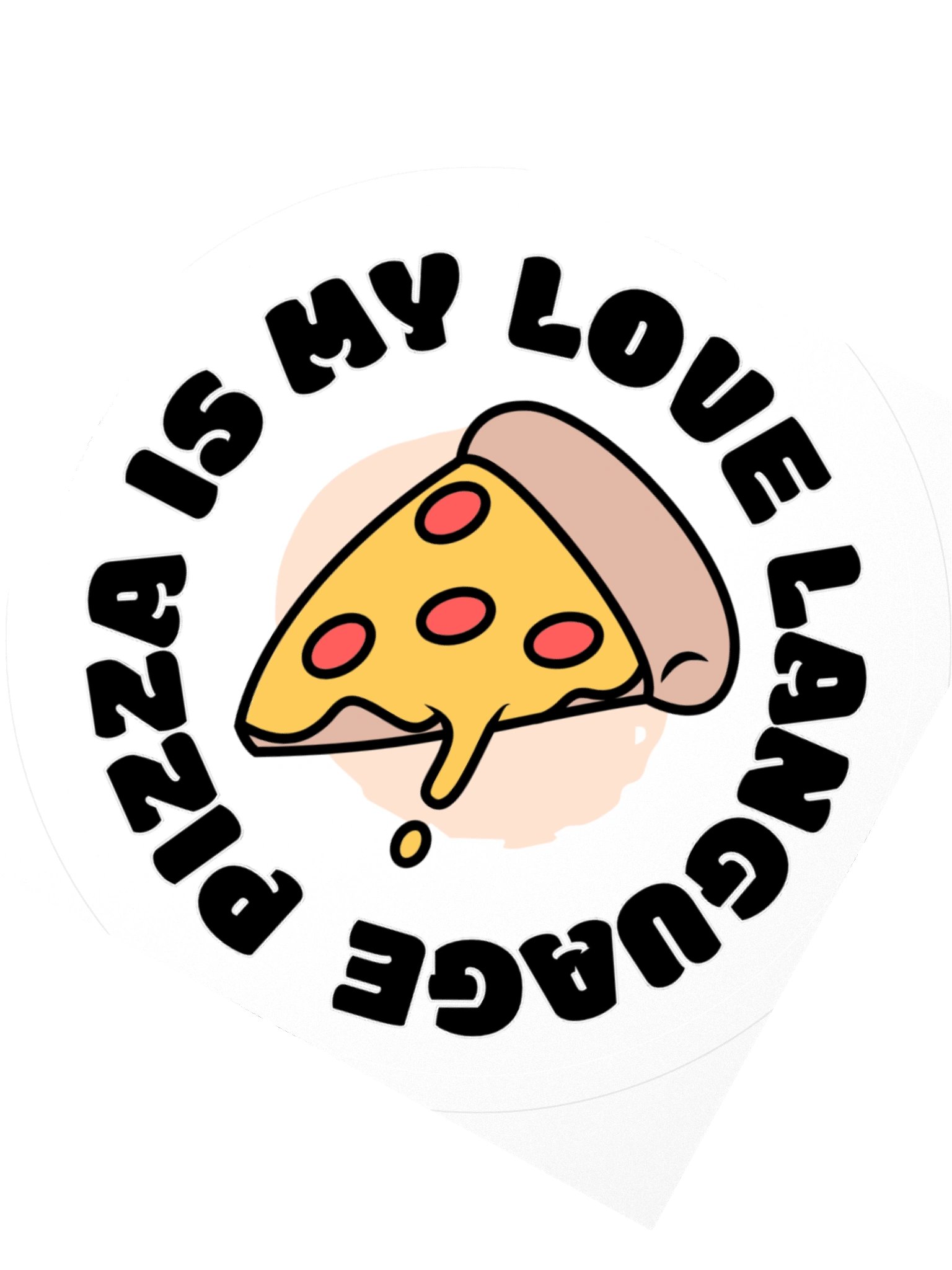 A Unique Sticker for Pizza Lovers: My Love Language product image (2)