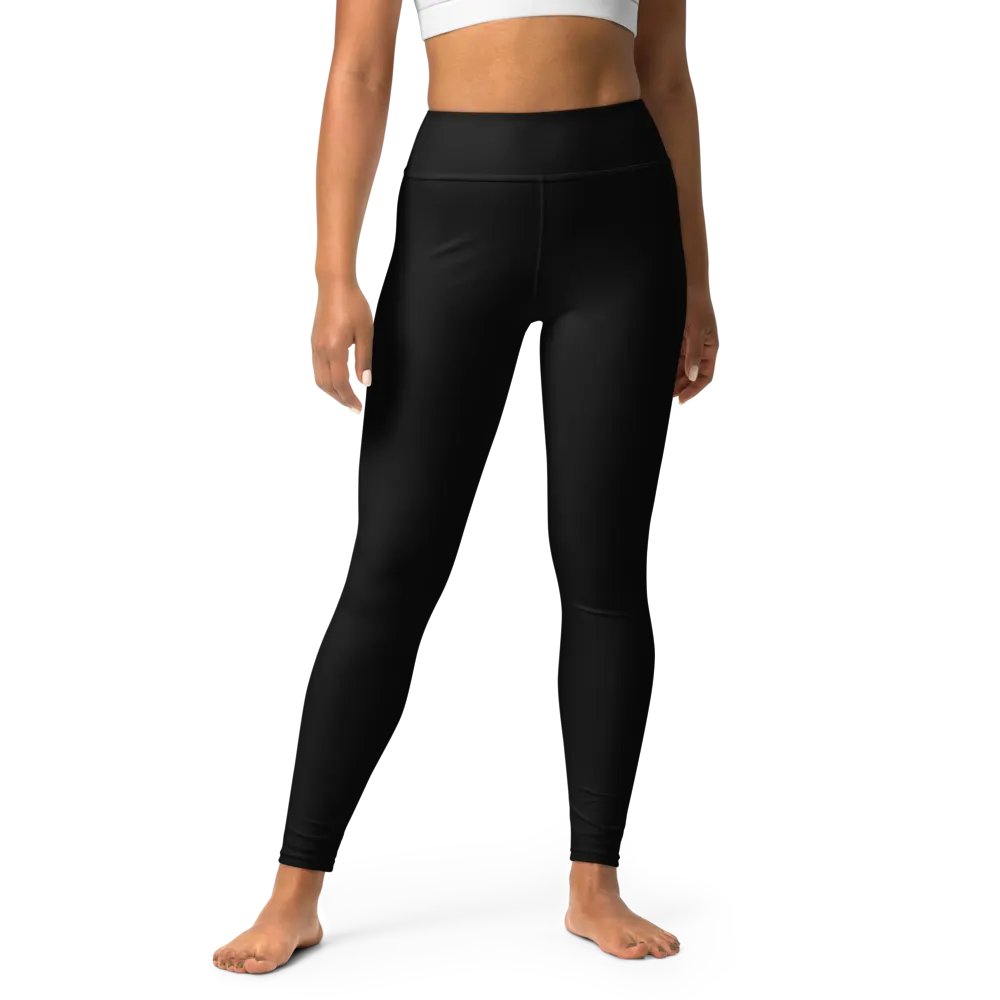 Pure Black High-Waist Leggings product image (8)
