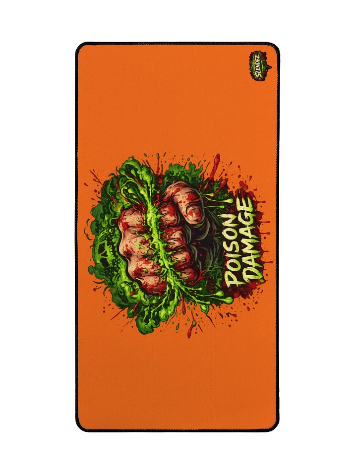 POISON DAMAGE DESK MAT ORANGE product image (2)