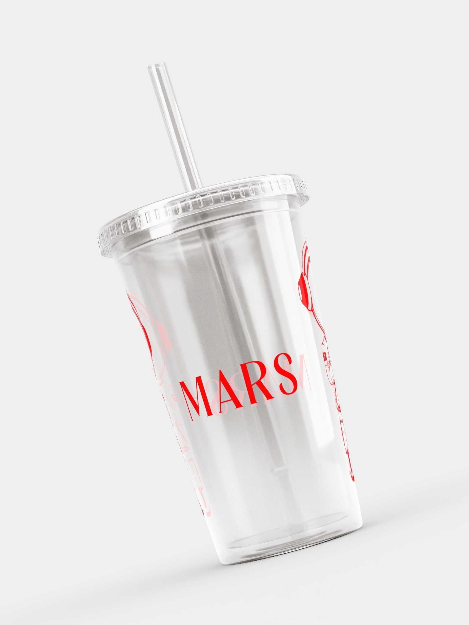 MARS Astronaut Tumbler in Clear with Red Ink product image (8)