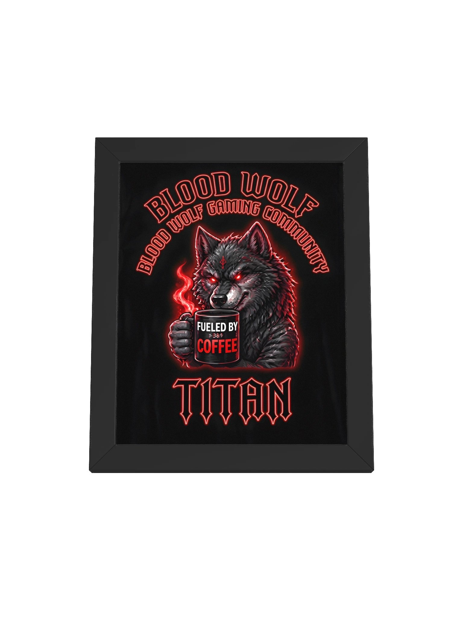 Blood Wolf Gaming Community Titan Framed Poster product image (2)