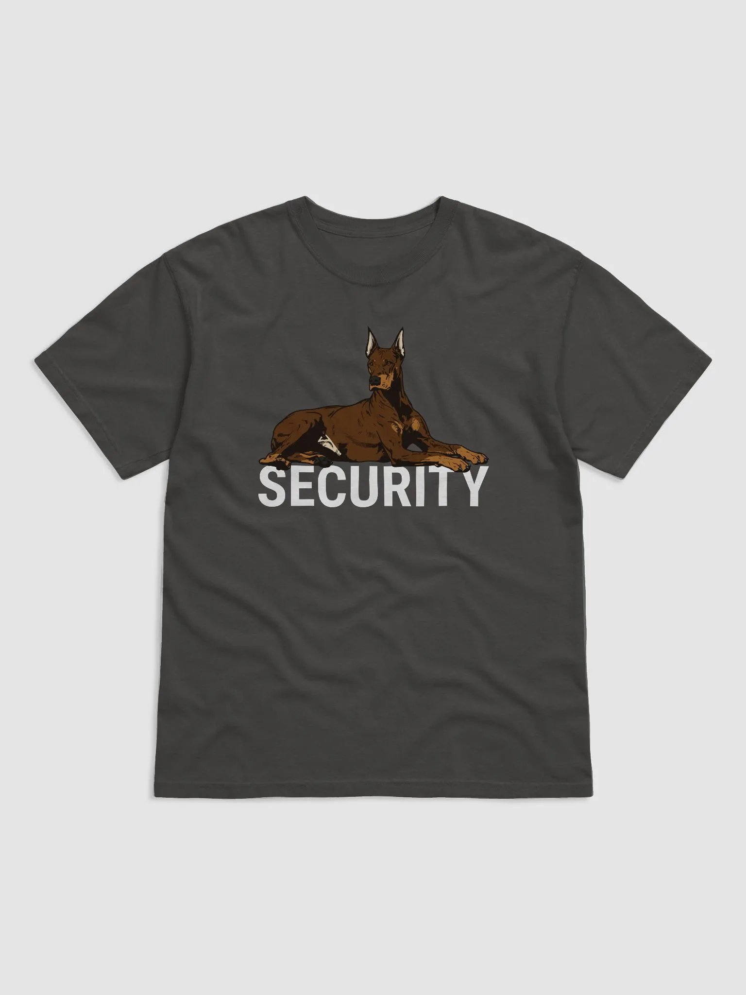 Security T-Shirt of a Doberman (Red) | Funny T-Shirt for Doberman Paw-rents product image (1)