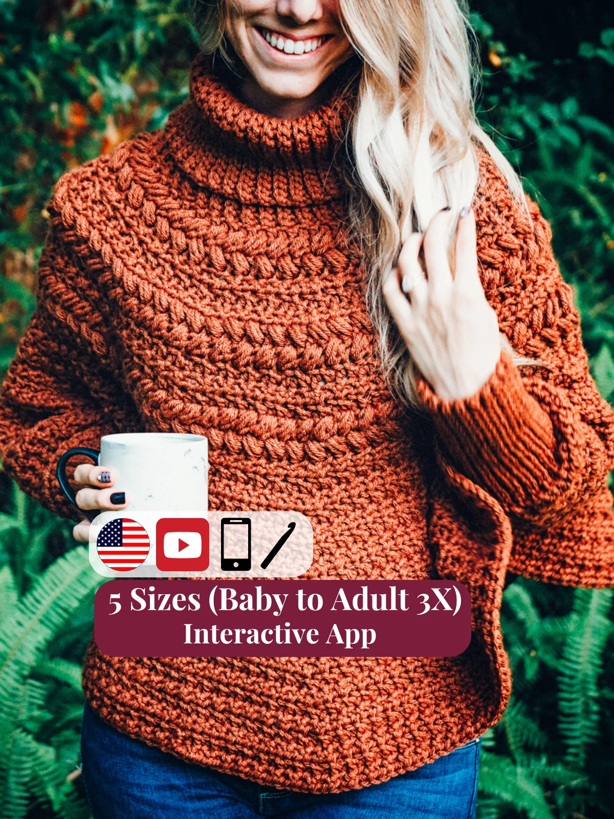 Macchiato Crochet Poncho Pattern (5 Sizes) product image (1)