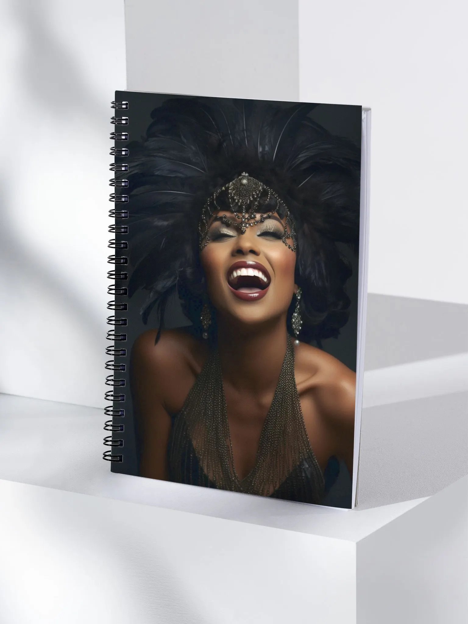 Feathered Elegance Spiral Notebook product image (4)