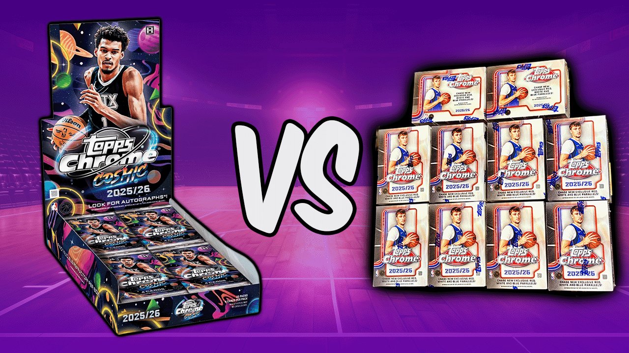 ONE Cosmic Chrome Hobby Box vs TEN Chrome Value Boxes product image (1)