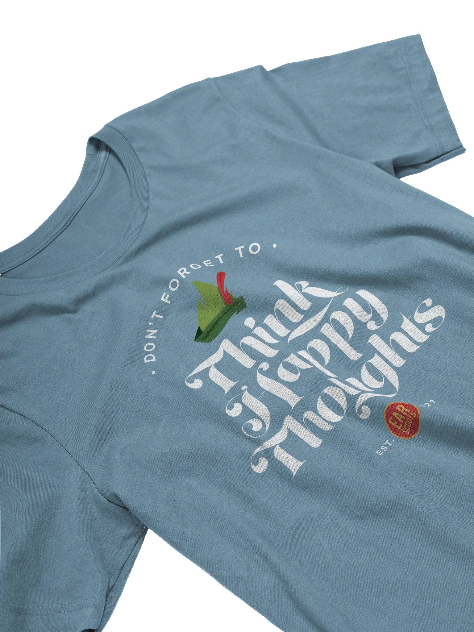 Think Happy Thoughts Tee (Blue) product image (3)