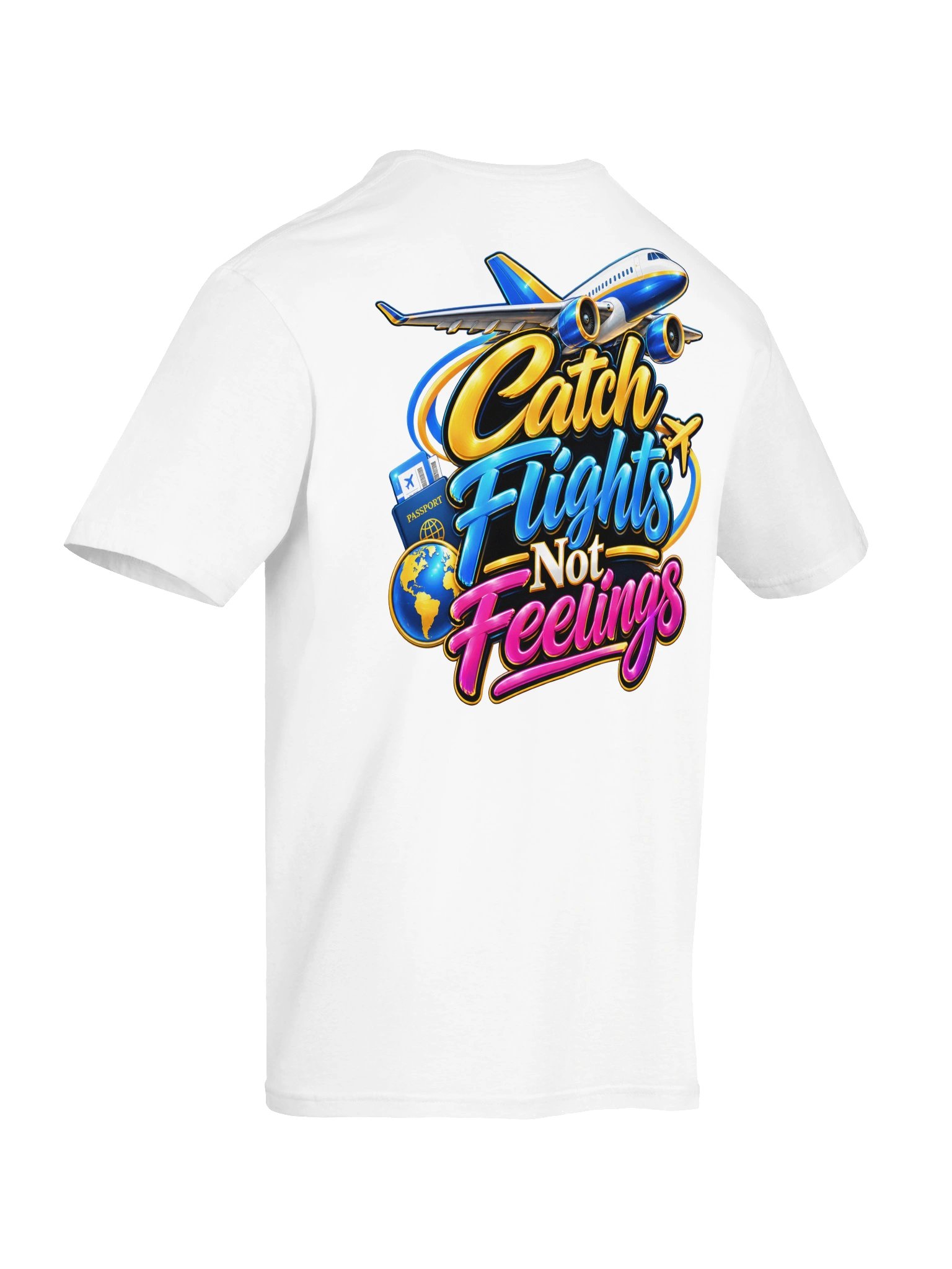 Catch Flights Not Feelings Travel Tee product image (12)