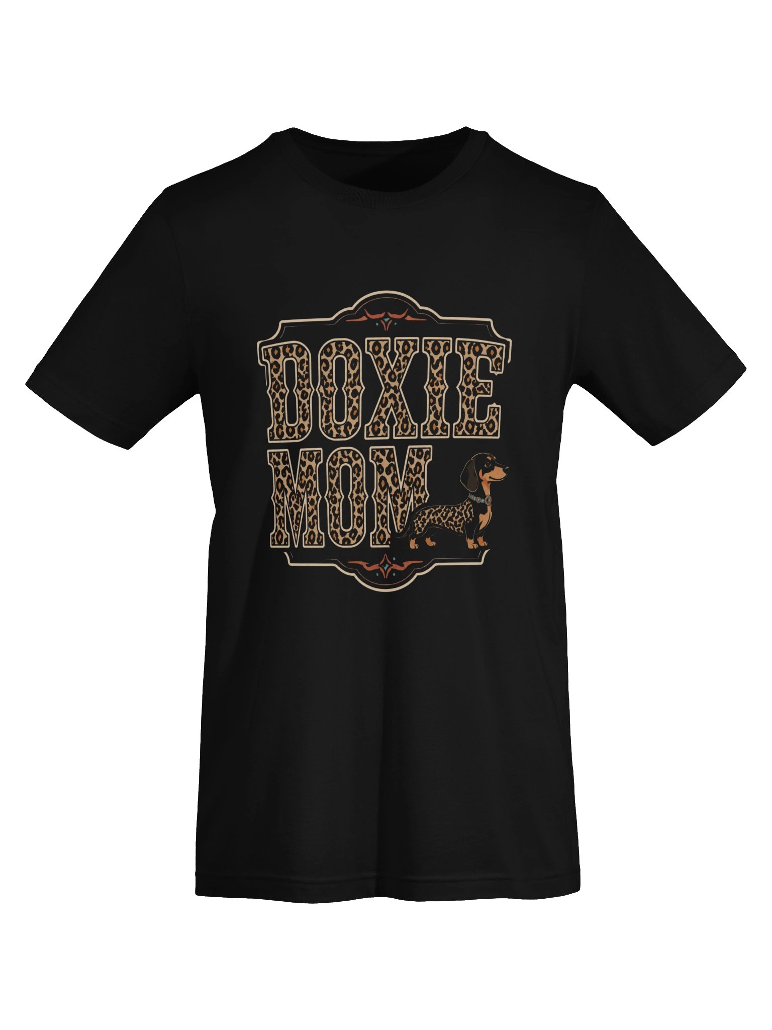 Leopard Print Doxie Mom T-Shirt product image (10)