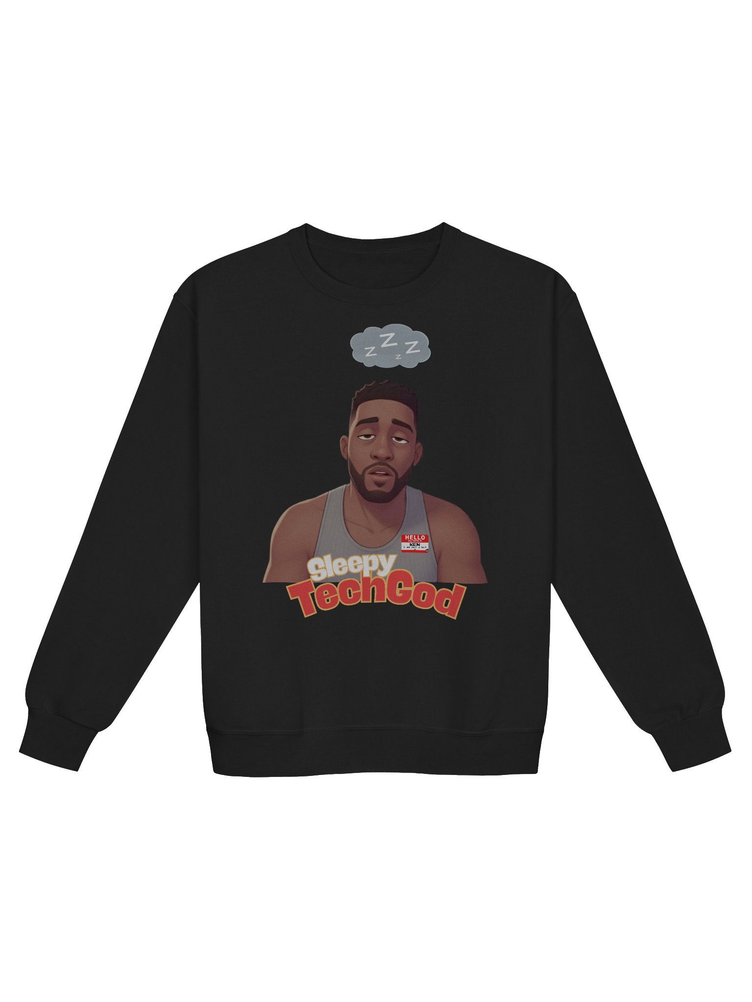 The Sleepy Tech God Sweatshirt | Official Downtime Gear product image (1)