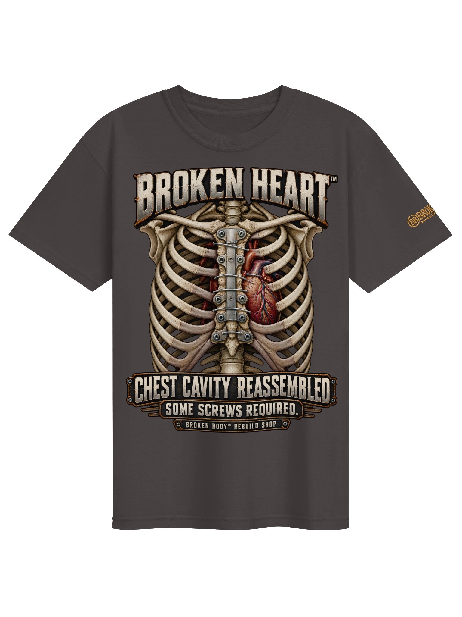 Chest Surgery Shirt — Chest Cavity Reassembled Aftermarket Parts Tee | Rebuild Shop product image (3)