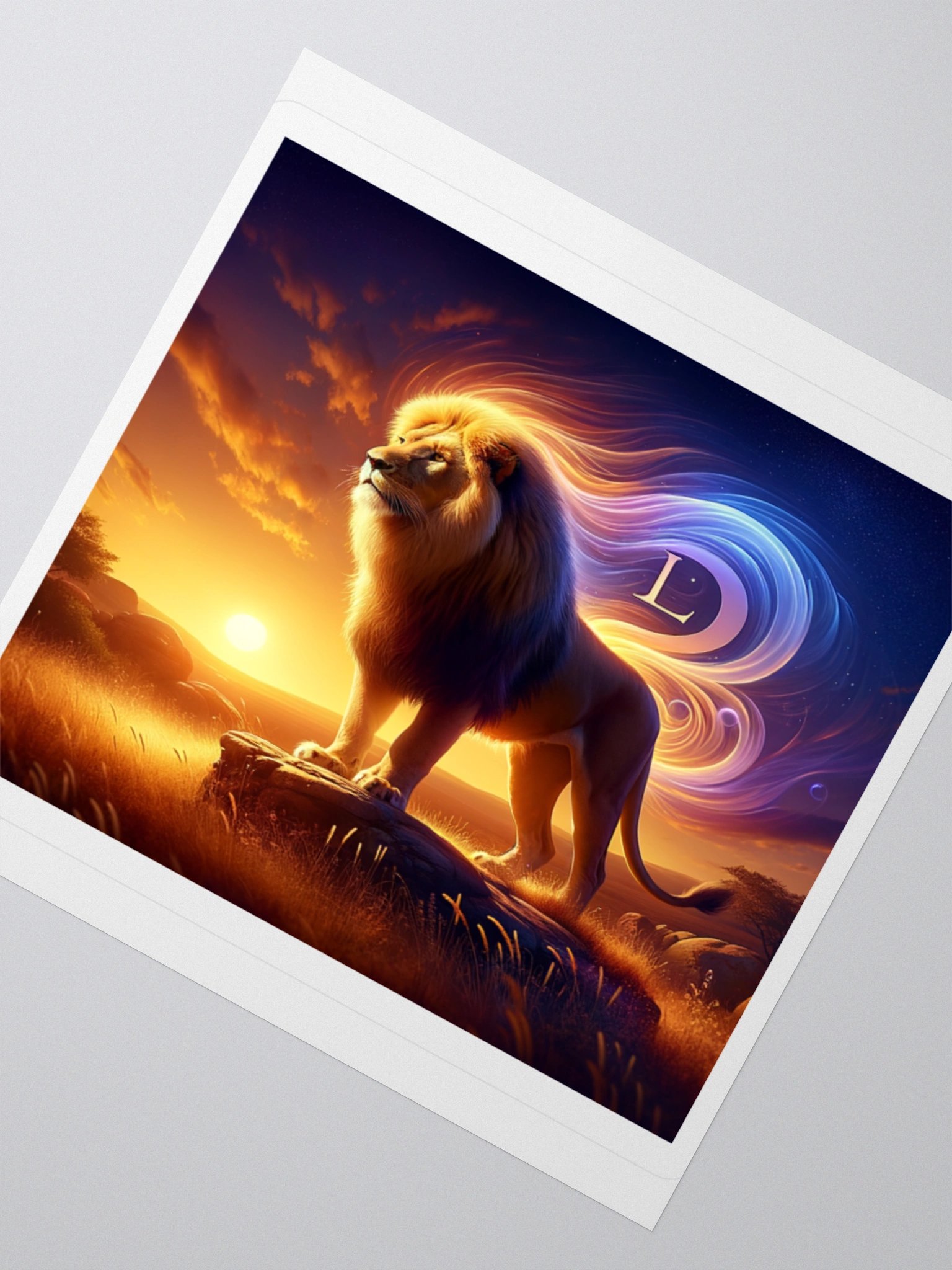 Leo Lion Sunset Vinyl Sticker - Exclusive Design | TDS Music product image (6)