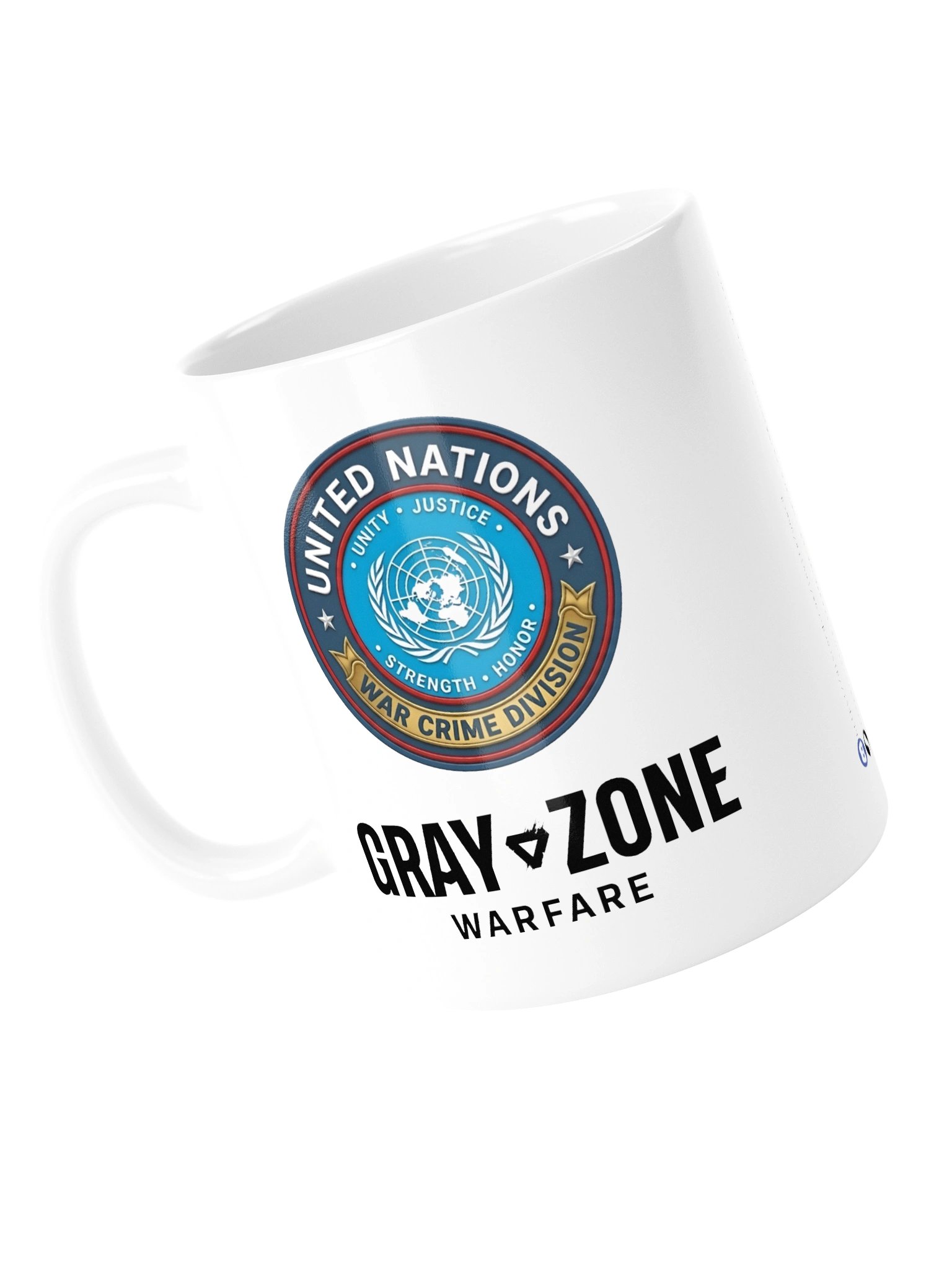 UNWCD/MSS White Mug - Black GZW product image (5)