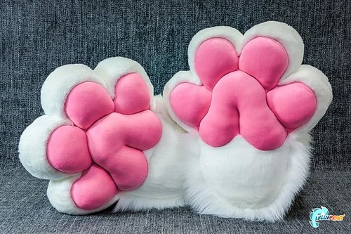 Plush Sock Paws XL — White