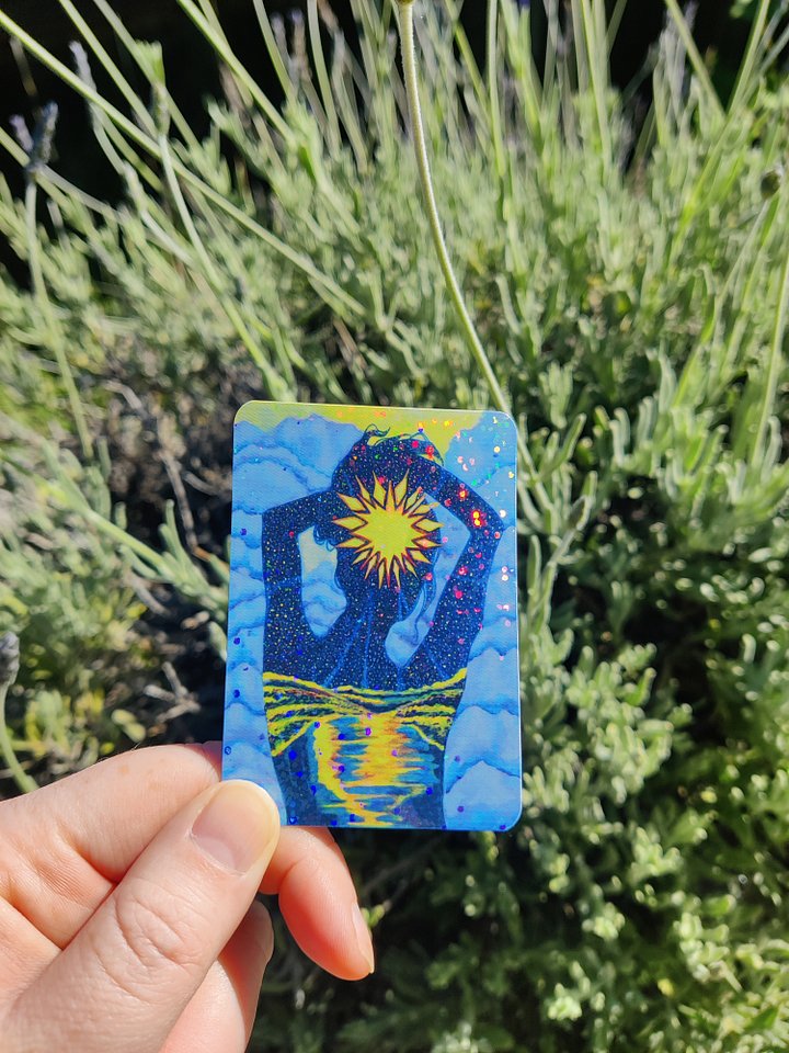 Sunburst Goddess Sticker product image (2)