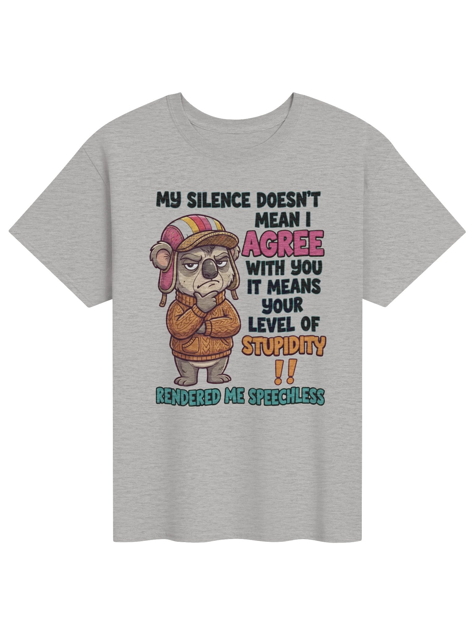 "My Silence" Sarcastic Koala Graphic Tee product image (1)