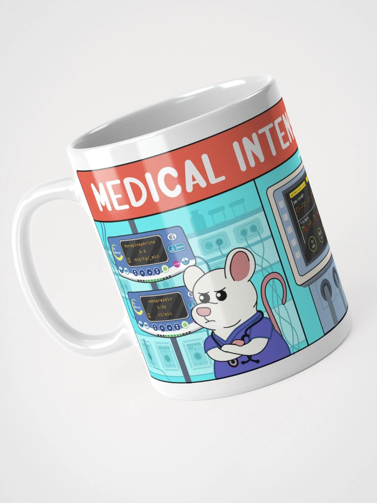 "ICU" Ceramic mug product image (3)