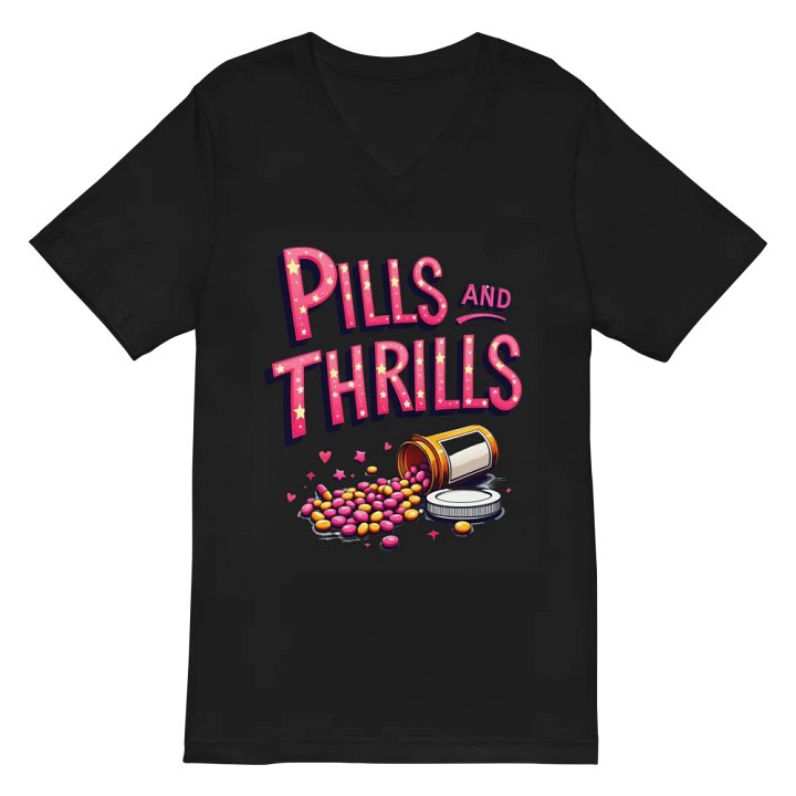 Starry Pills and Thrills V-Neck Tee product image (3)
