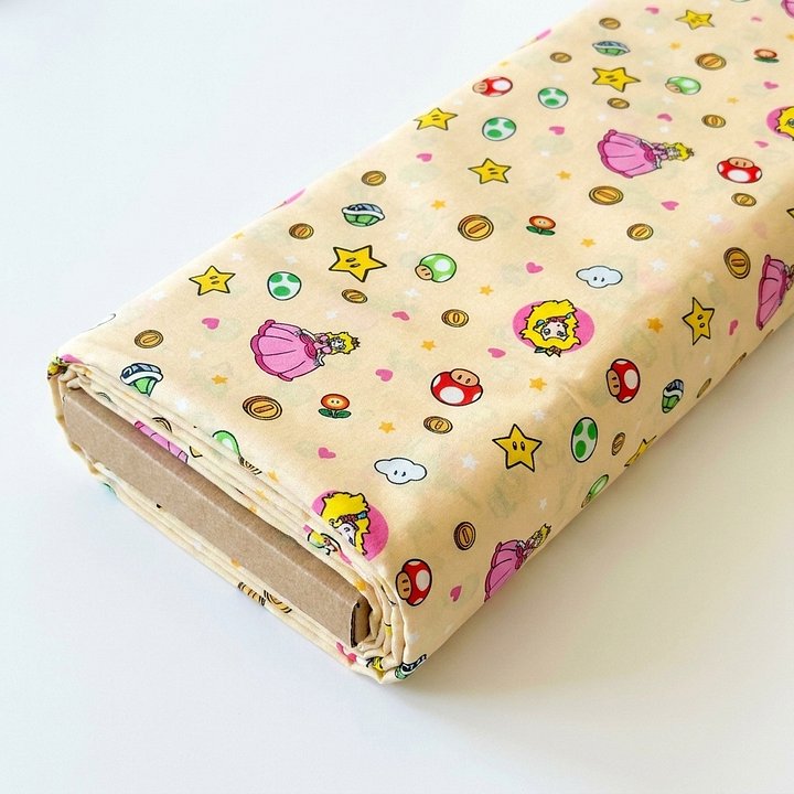 Yellow Pixel Princess Dreams DBP Fabric product image (2)