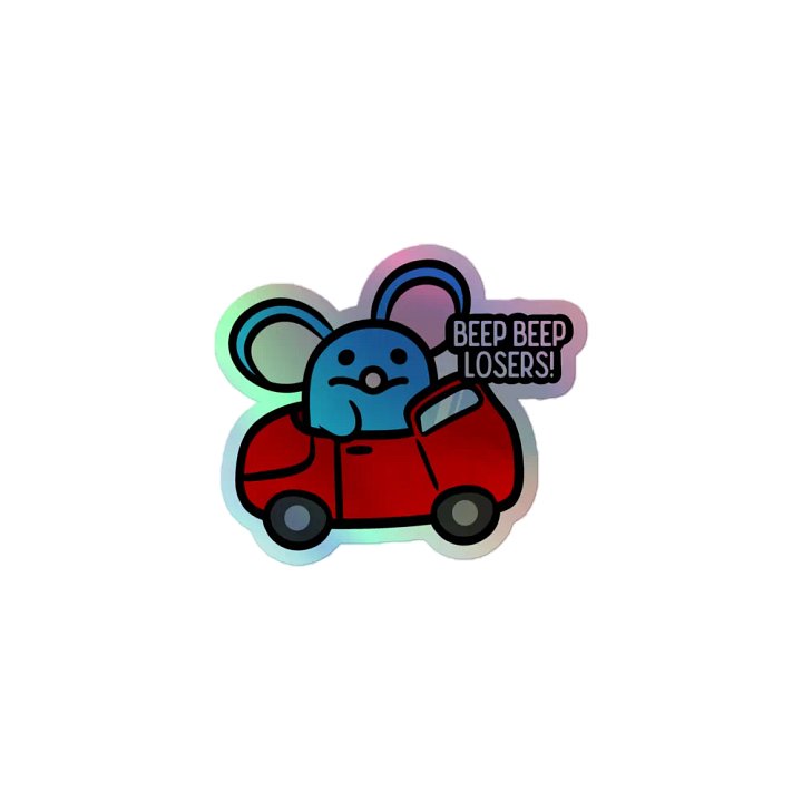 Beep Beep Holographic Sticker product image (1)