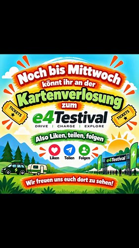 🚐⚡ Die Vorbereitungen für das e4TESTIVAL laufen auf Hochtouren! 🔋🏕️

Von Freitag bis Sonntag sind wir mit Elektro Camping vor...
