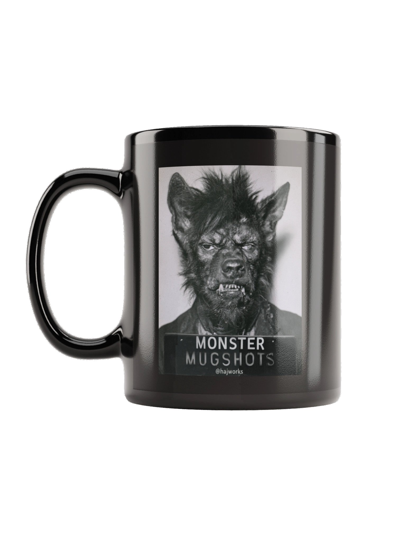 Monster Mugshots No. 003 - Black Ceramic Mug product image (1)